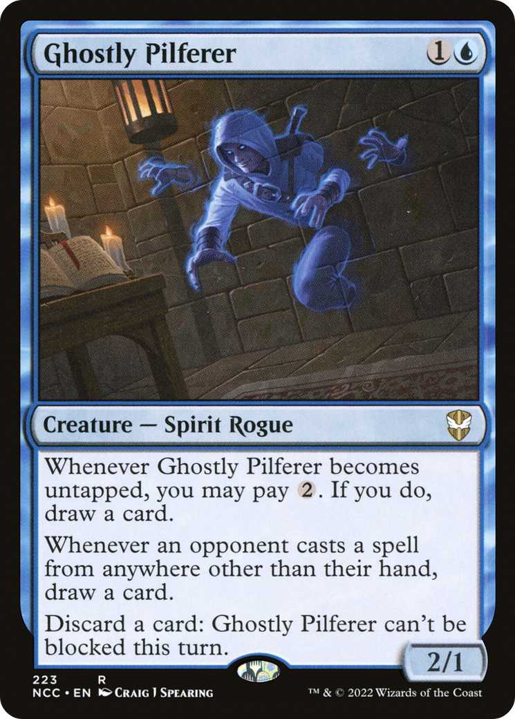 Ghostly Pilferer (NCC-223) [New Capenna Commander]