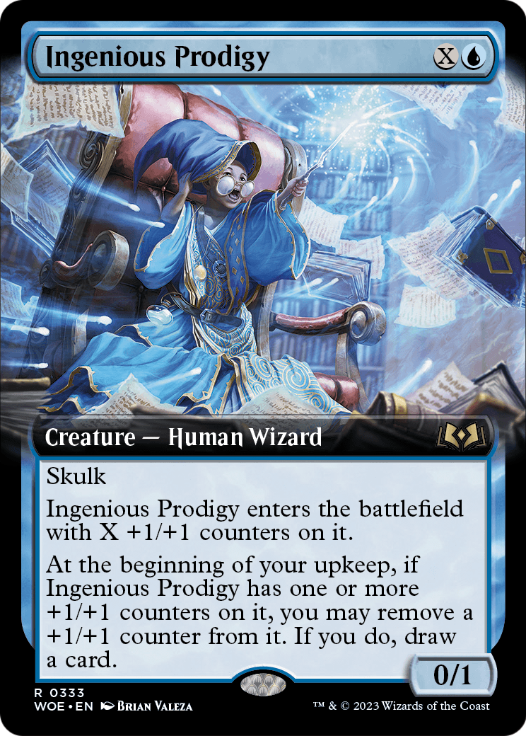 Ingenious Prodigy (Extended Art) (WOE-333) [Wilds of Eldraine] Foil