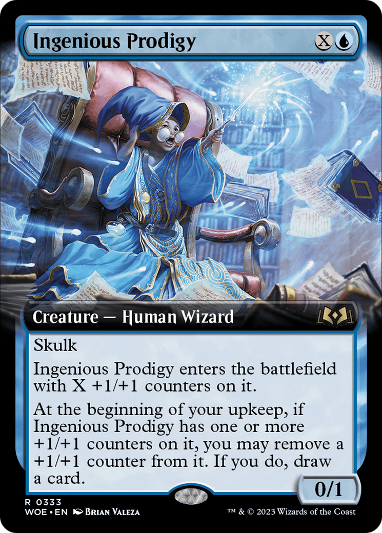 Ingenious Prodigy (WOE-333) [Wilds of Eldraine]: (Extended Art)