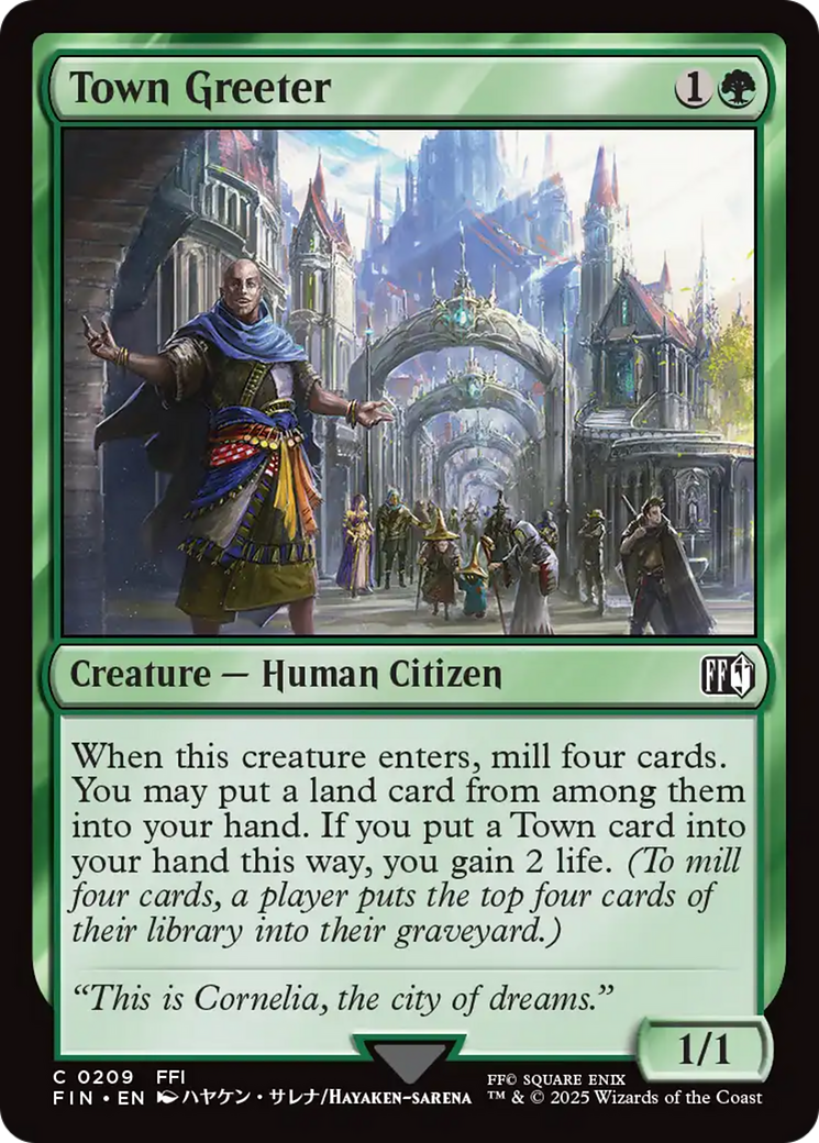 Town Greeter (FIN-209) [FINAL FANTASY] Foil