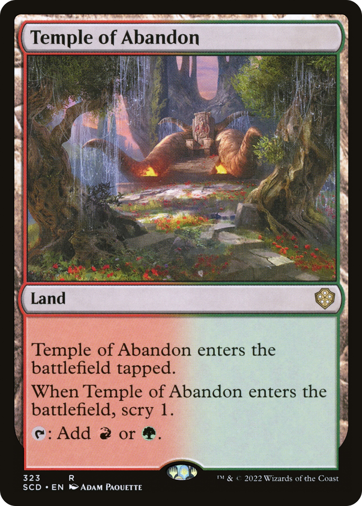 Temple of Abandon (SCD-323) [Starter Commander Decks]
