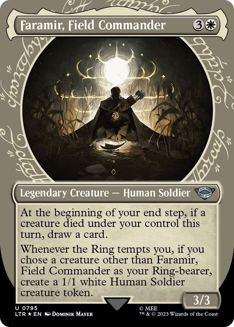 Faramir, Field Commander (LTR-795) [The Lord of the Rings: Tales of Middle-earth]: (Showcase) (Borderless) Foil