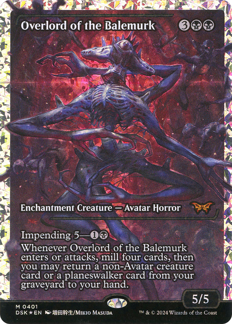 Overlord of the Balemurk (DSK-401) [Duskmourn: House of Horror]: (Showcase) Foil