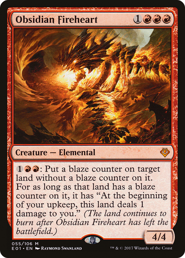 Obsidian Fireheart (AC2-055) [Archenemy: Nicol Bolas]