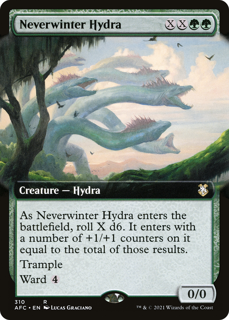 Neverwinter Hydra (AFC-310) [Forgotten Realms Commander]: (Extended Art)