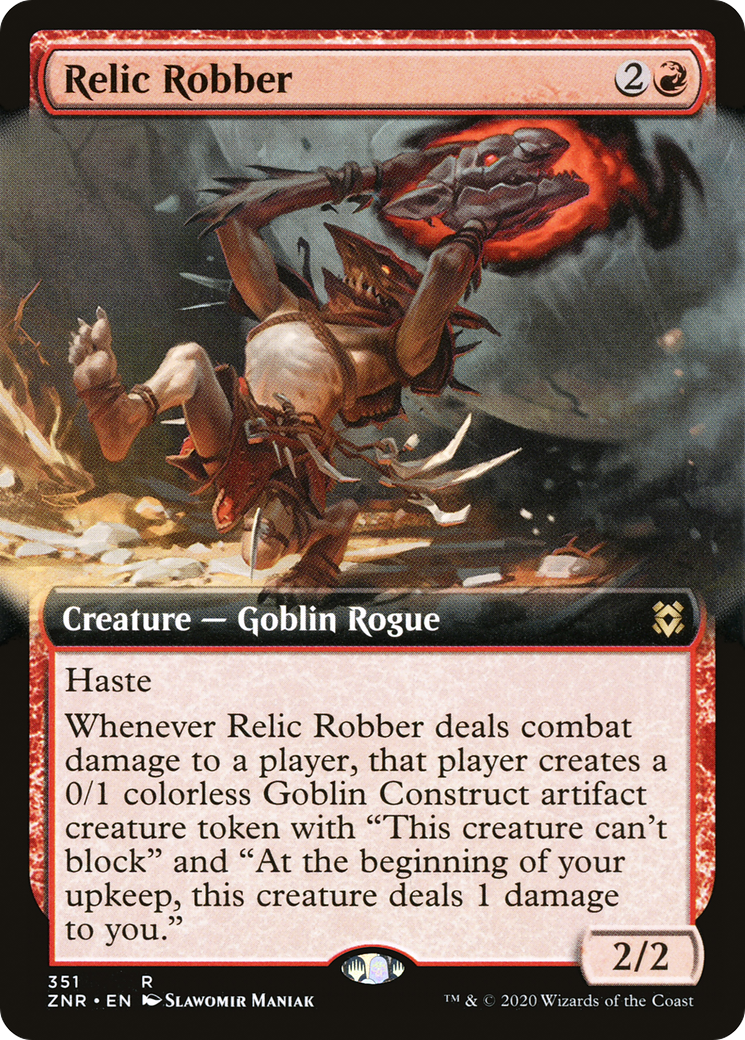 Relic Robber (ZNR-351) [Zendikar Rising]: (Extended Art) Foil