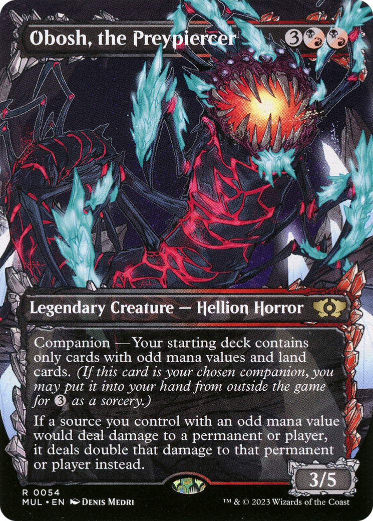 Obosh, the Preypiercer (MUL-054) [Multiverse Legends]: (Showcase) (Borderless)