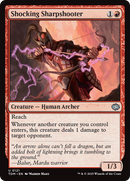 Shocking Sharpshooter (TDM-121) [Tarkir: Dragonstorm] Foil