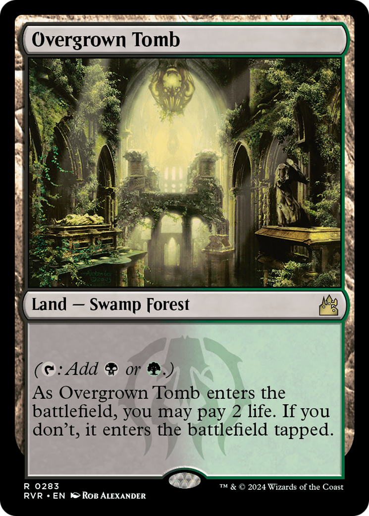 Overgrown Tomb (RVR-283) [Ravnica Remastered] Foil