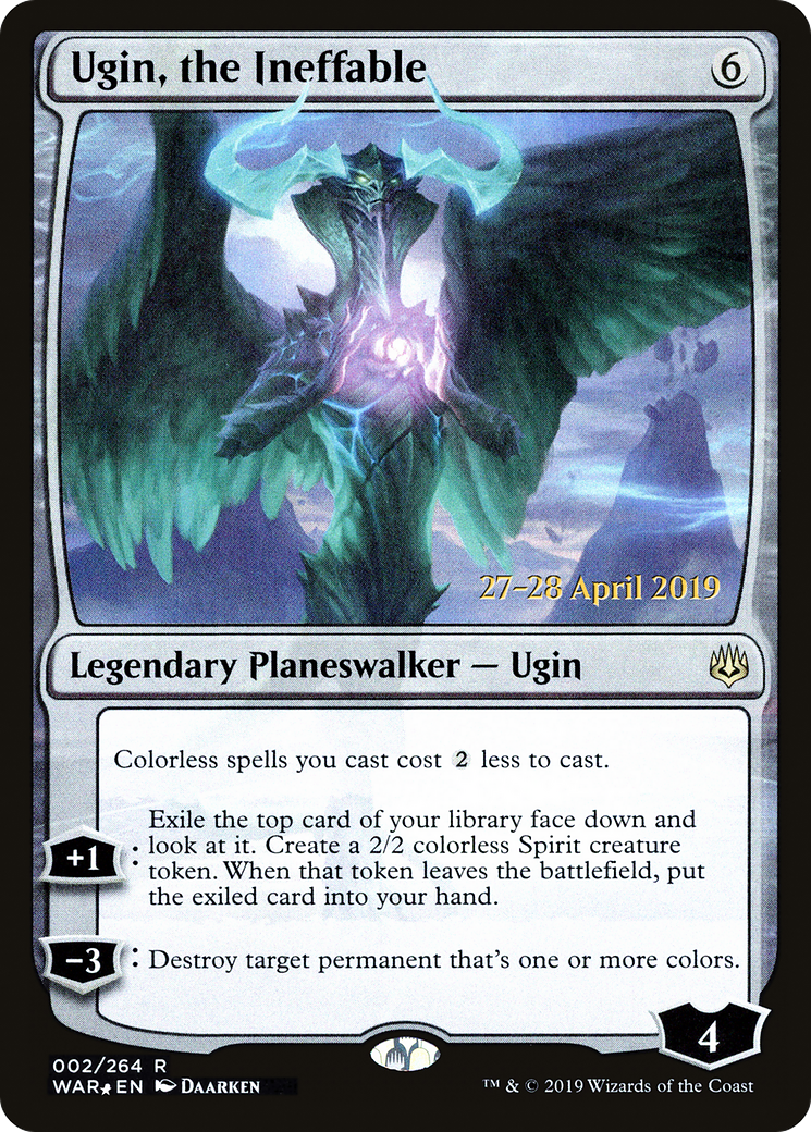 Ugin, the Ineffable (PRE-02S) [War of the Spark Promos] Foil