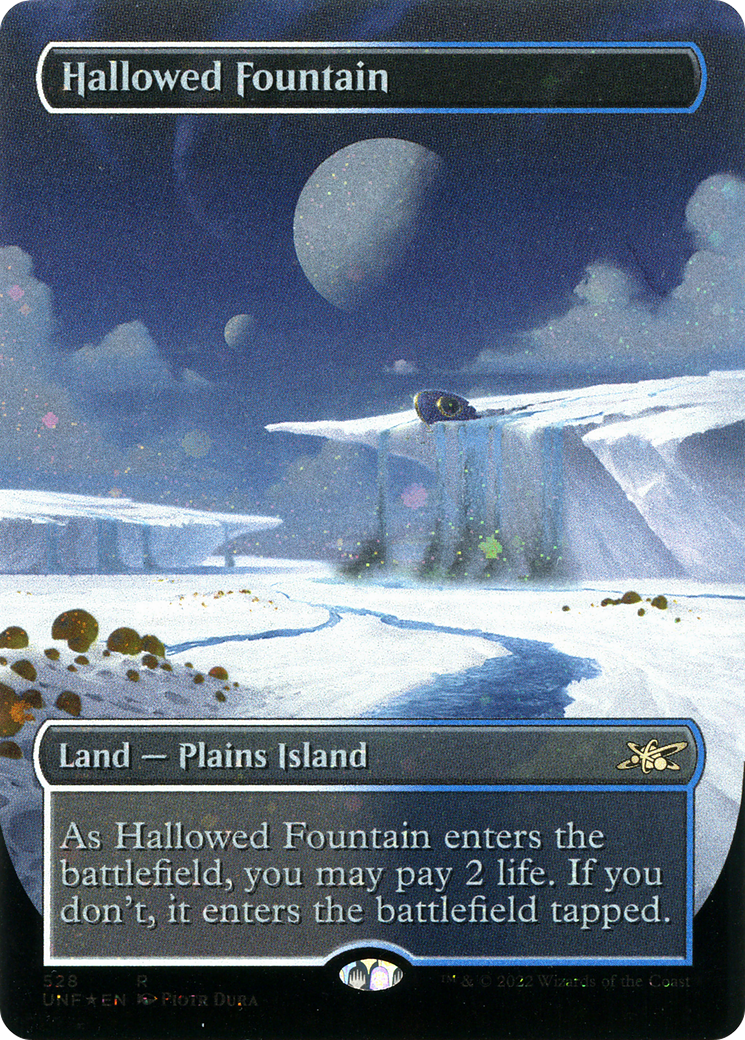Hallowed Fountain (Borderless) (Galaxy Foil) (UNF-528) [Unfinity] Foil