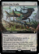 Skittering Cicada (CMM-750) [Commander Masters]: (Extended Art) Foil