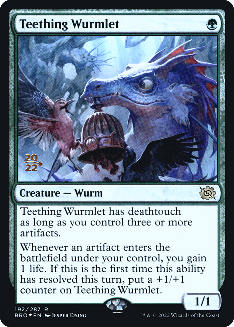 Teething Wurmlet (PRE-192) [The Brothers' War Promos] Foil