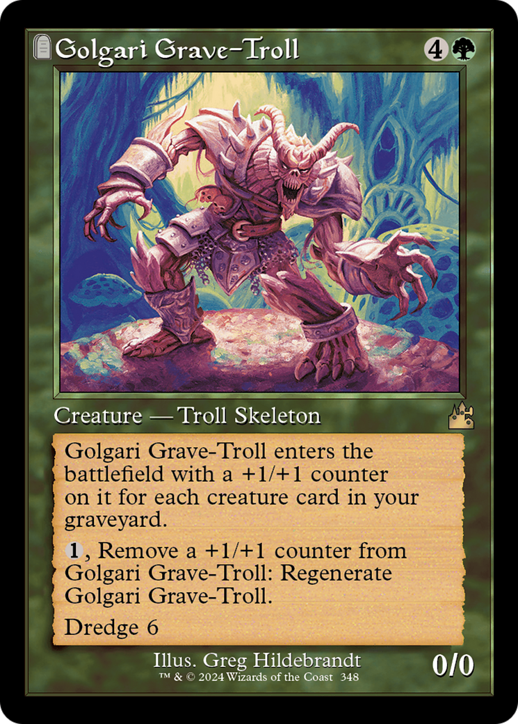 Golgari Grave-Troll (RVR-348) [Ravnica Remastered]: (tombstone) Foil