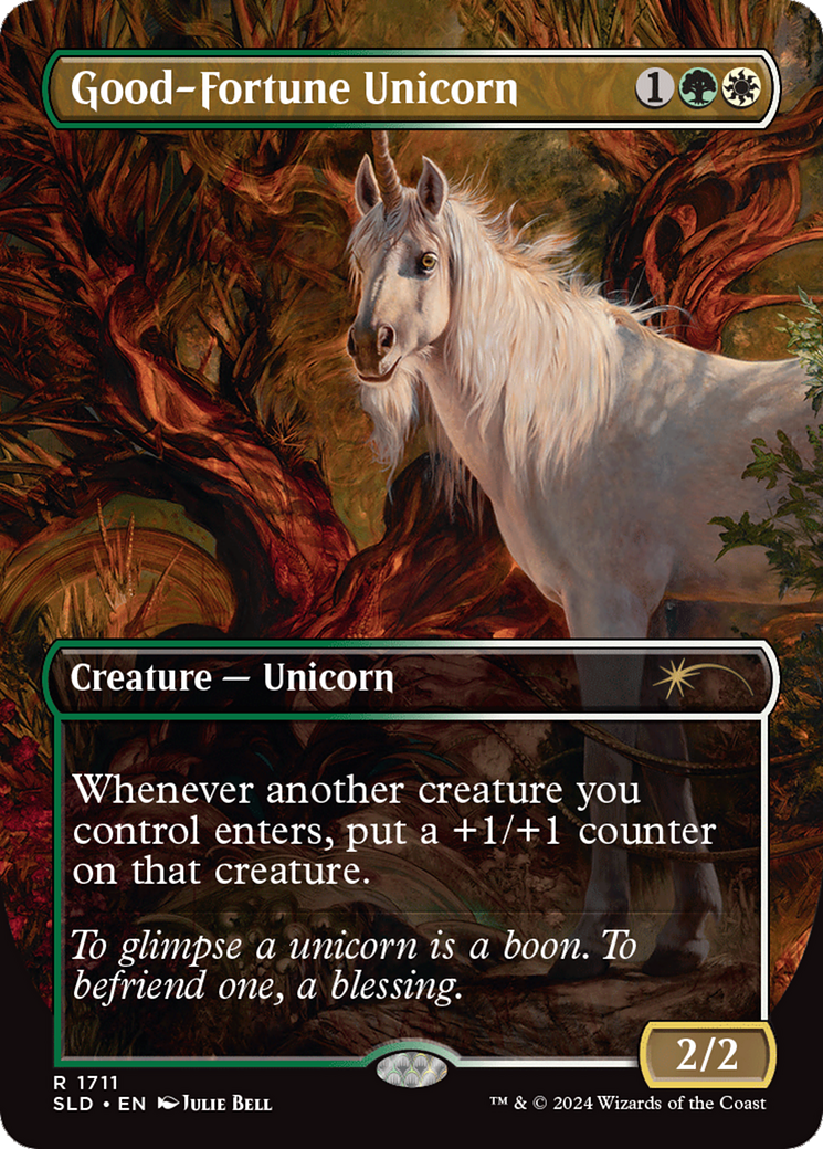 Good-Fortune Unicorn (SLD-1711) [Secret Lair Drop] (Borderless)