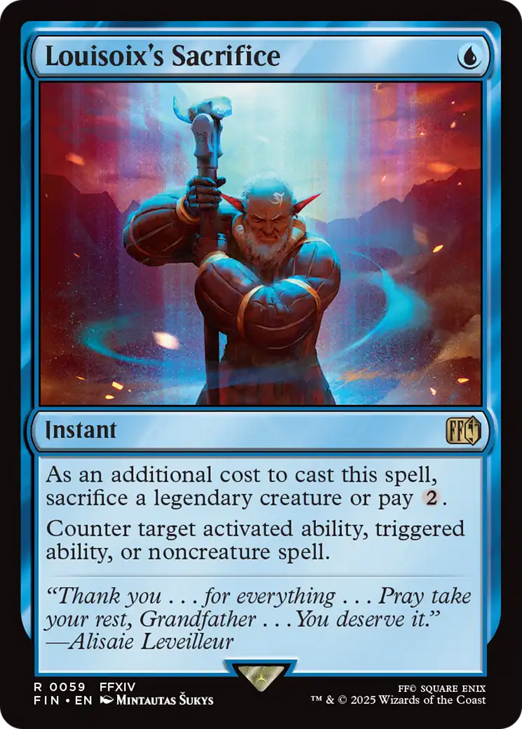 Louisoix's Sacrifice (FIN-059) [FINAL FANTASY] Foil