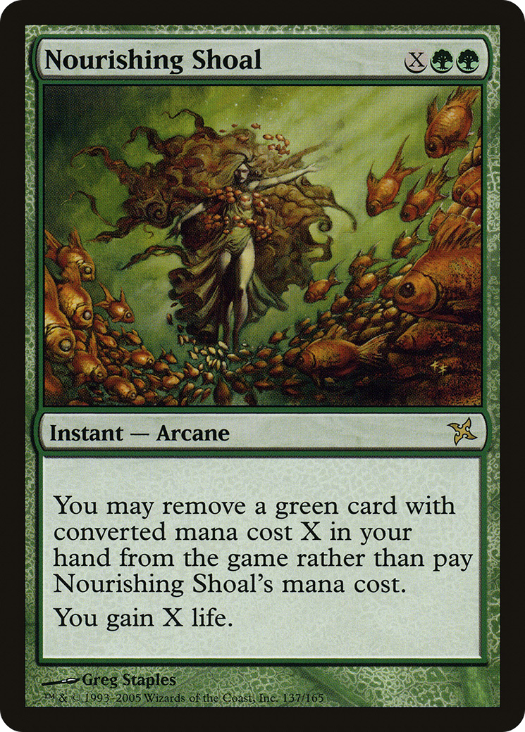 Nourishing Shoal (BOK-137) [Betrayers of Kamigawa] Foil