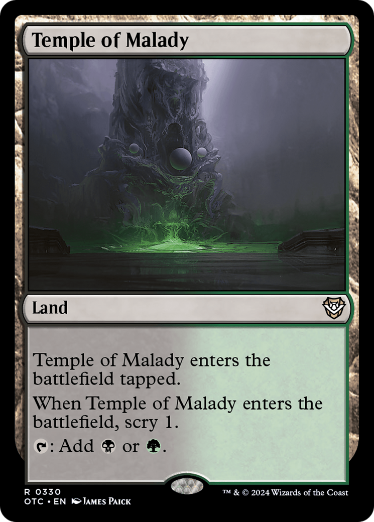 Temple of Malady (OTC-330) [Outlaws of Thunder Junction Commander]