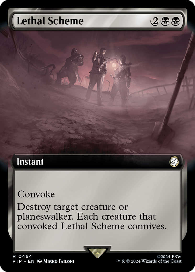 Lethal Scheme (PIP-464) [Fallout]: (Extended Art) Foil