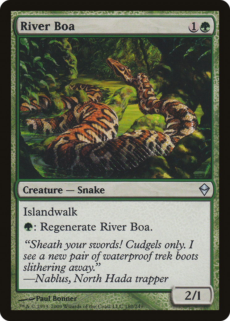 River Boa (ZEN-180) [Zendikar]