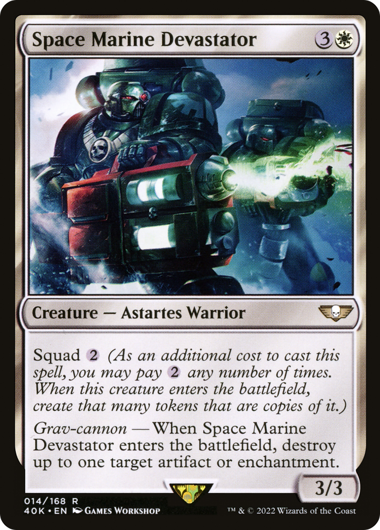 Space Marine Devastator (40K-014) [Warhammer 40,000 Commander]