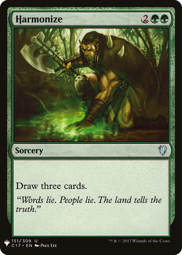 Harmonize (C17) (LIST-C17-151) [The List]