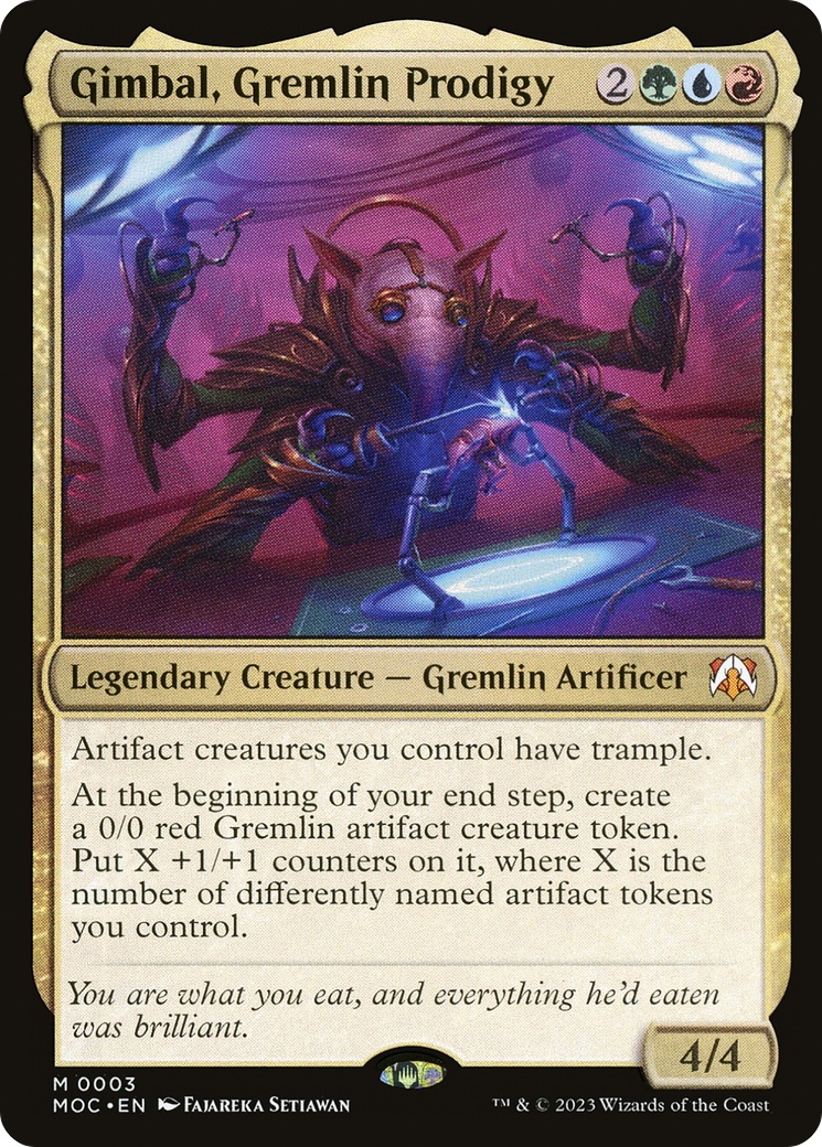 Gimbal, Gremlin Prodigy (MOC-003) [March of the Machine Commander] Foil