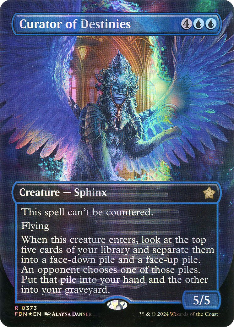 Curator of Destinies (FDN-373) [Foundations] (Borderless) Foil