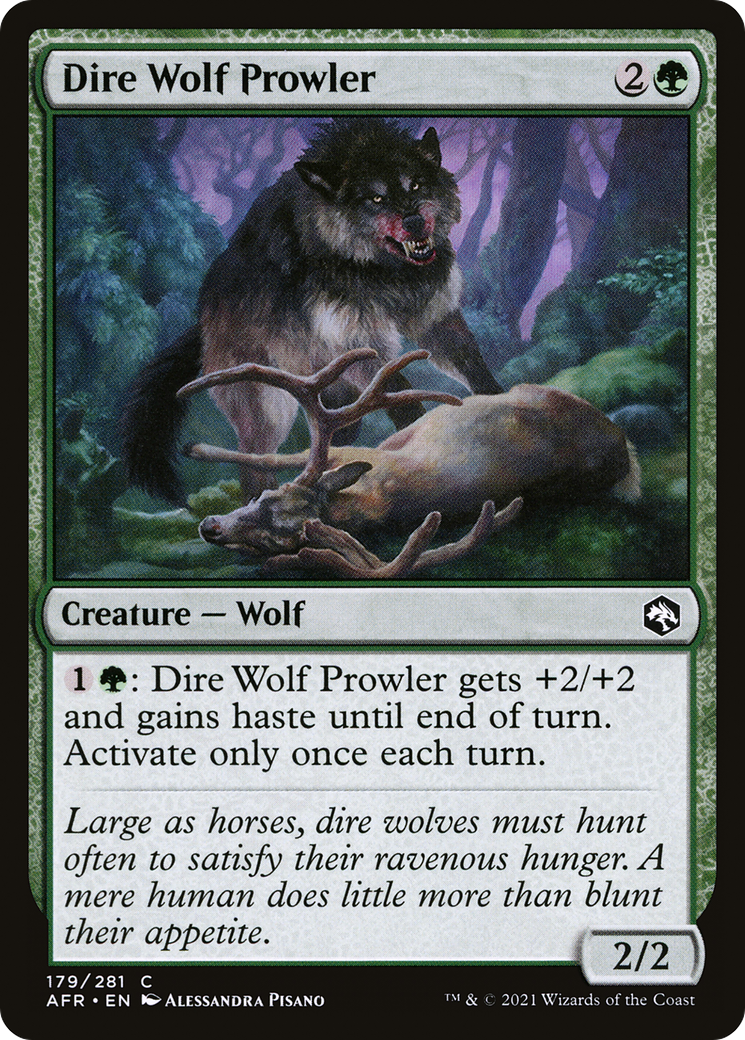 Dire Wolf Prowler (AFR-179) [Adventures in the Forgotten Realms] Foil
