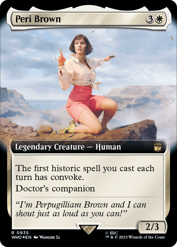 Peri Brown (WHO-935) [Doctor Who]: (Extended Art) Foil