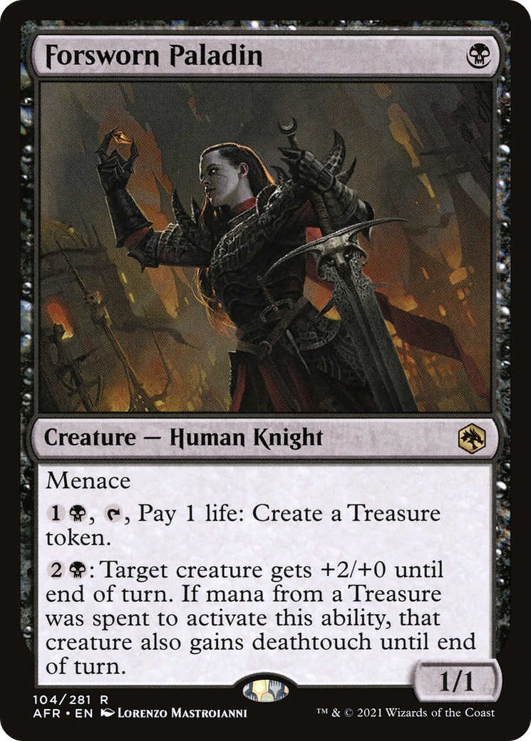 Forsworn Paladin (AFR-104) [Adventures in the Forgotten Realms] Foil