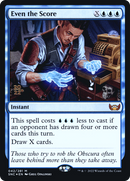 Even the Score (PRE-042) [Streets of New Capenna Promos] Foil