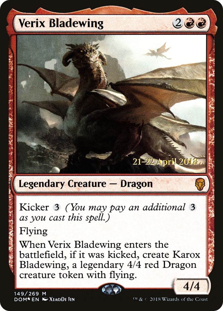 Verix Bladewing (PRE-149S) [Dominaria Promos] Foil