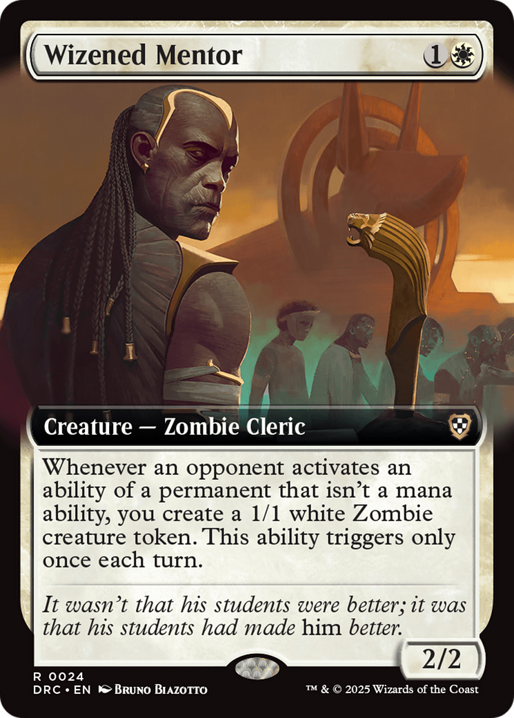 Wizened Mentor (DRC-024) [Commander: Aetherdrift]: (Extended Art)