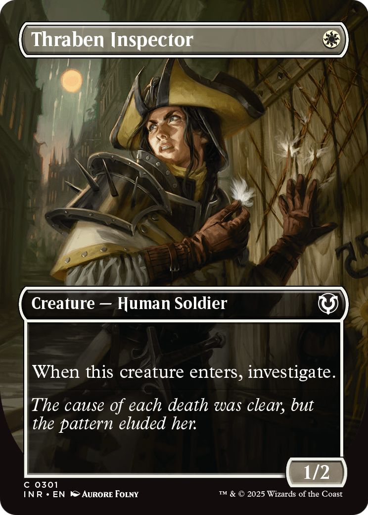 Thraben Inspector (Borderless) (INR-301) [Innistrad Remastered] Foil