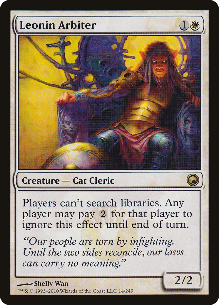 Leonin Arbiter (SOM-014) [Scars of Mirrodin]