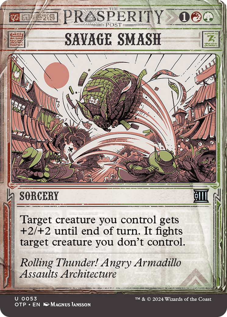 Savage Smash (OTP-053) [Breaking News]: (Showcase) (Borderless) Foil