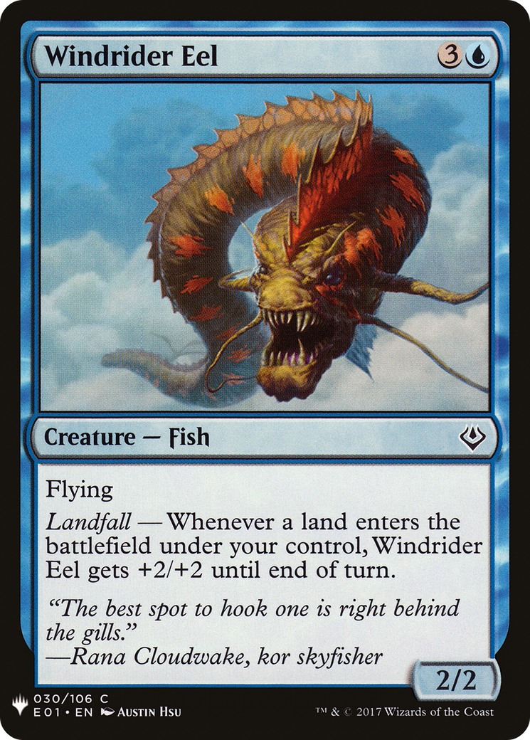 Windrider Eel (LIST-E01-30) [The List]