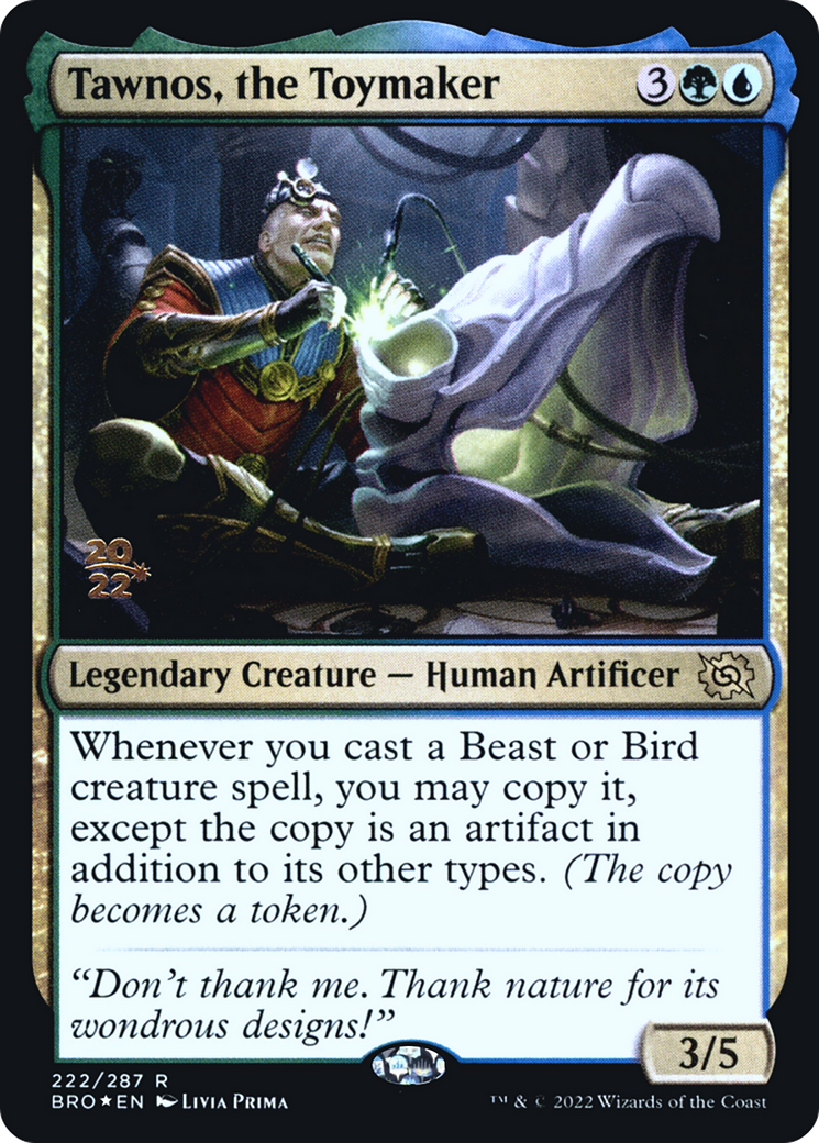 Tawnos, the Toymaker (PRE-222) [The Brothers' War Promos] Foil