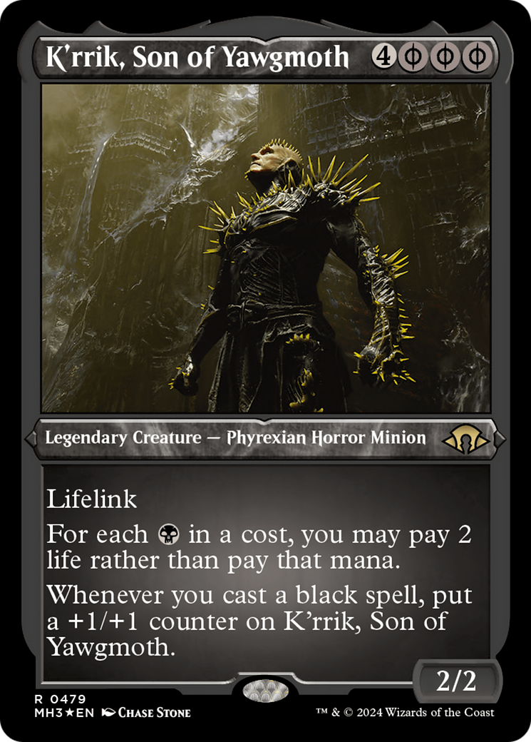 K'rrik, Son of Yawgmoth (MH3-479) [Modern Horizons 3] Etched Foil