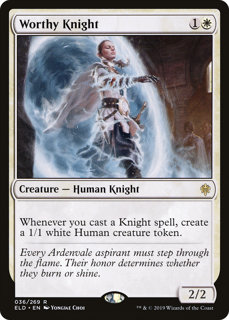 Worthy Knight (ELD-036) [Throne of Eldraine] Foil
