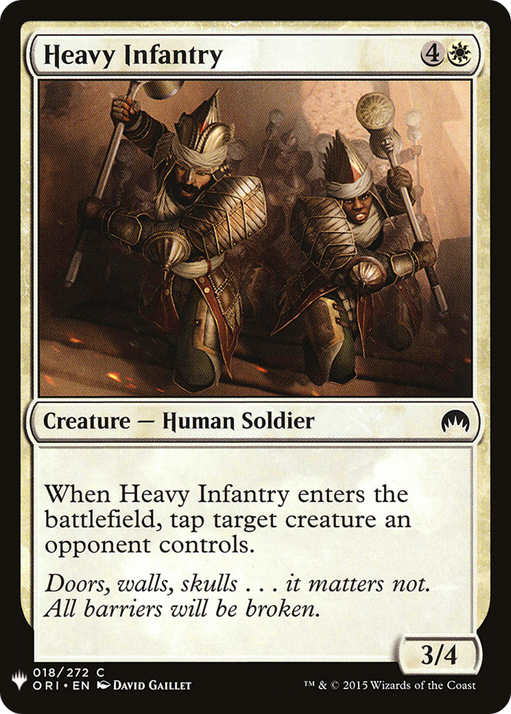 Heavy Infantry (LIST-ORI-18) [The List]