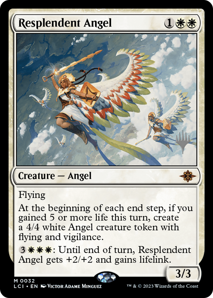 Resplendent Angel (PPLCI-32P) [The Lost Caverns of Ixalan Promos]