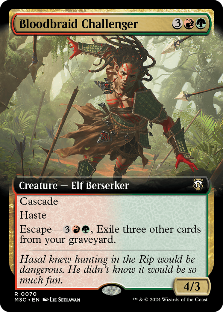 Bloodbraid Challenger (M3C-070) [Modern Horizons 3 Commander]: (Extended Art) Foil