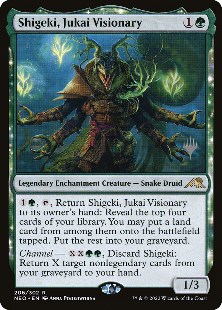 Shigeki, Jukai Visionary (PPNEO-206) [Promo Pack: Kamigawa: Neon Dynasty Promos]