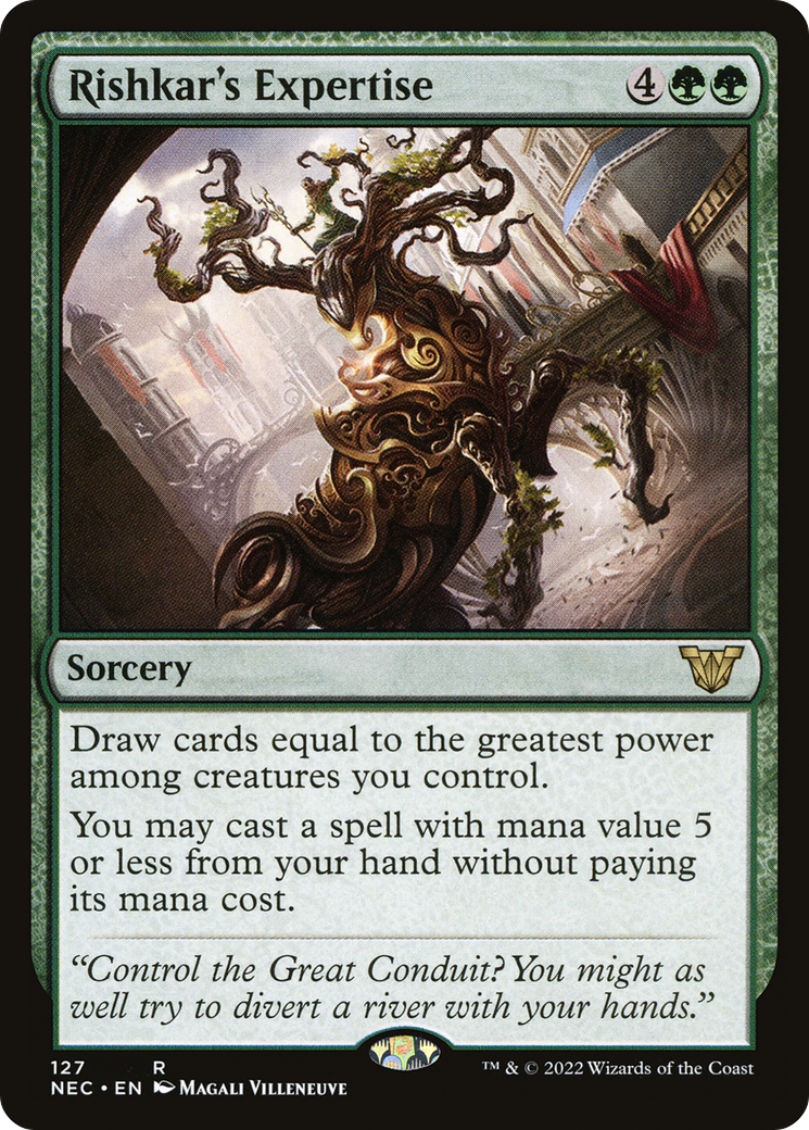 Rishkar's Expertise (NEC-127) [Neon Dynasty Commander]