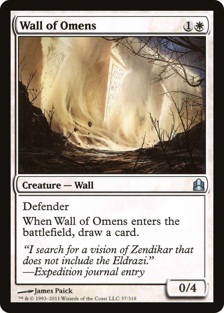 Wall of Omens (CMD-037) [Commander 2011]