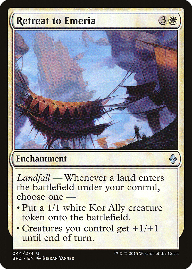 Retreat to Emeria (BFZ-044) [Battle for Zendikar] Foil