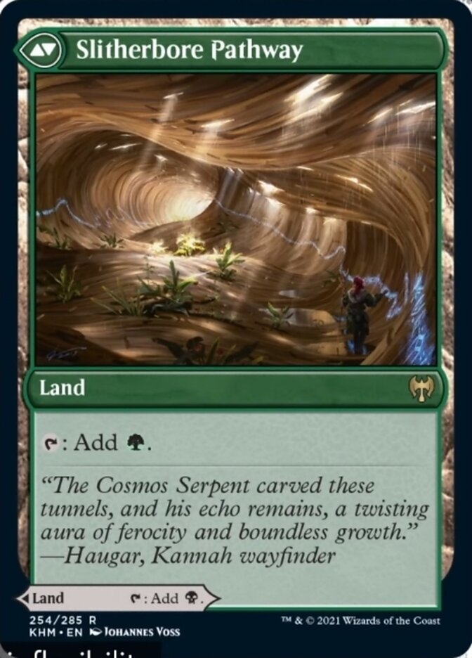 Darkbore Pathway // Slitherbore Pathway (KHM-254) [Kaldheim] Foil