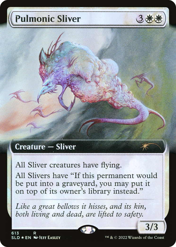 Pulmonic Sliver (SLD-613) [Secret Lair Drop]: (Extended Art) Foil